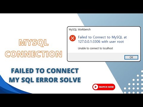 Failed to connect mysql at 127.0.0.1 with user root| solve mysql connection error |#mysql