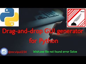 Drag and drop GUI generator for Python | Tkinter With Drag and Drop| install Page Builder|Python GUI
