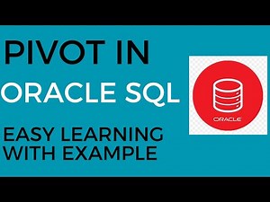 Pivot in Oracle SQL
