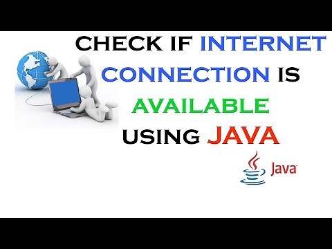 How to test internet connection using Java (in NetBeans)