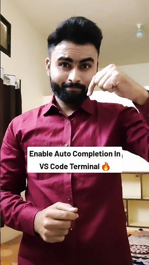 Enable Auto Complete Suggestion For VS Code Terminal 🔥 #vscode #javascript #html #css