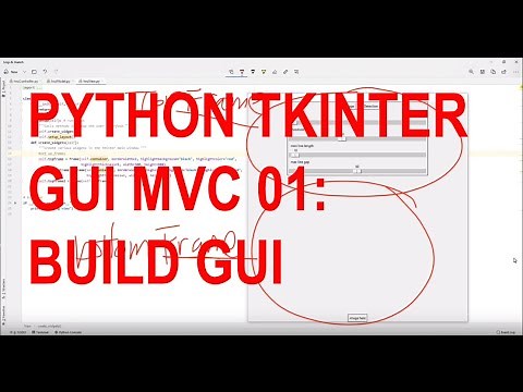 Python TKinter GUI MVC 01 - build GUI