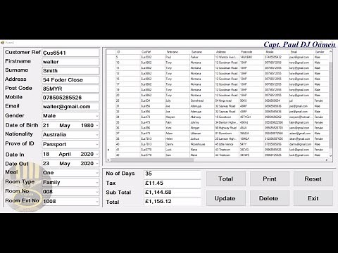 How to Create Hotel Management System in Visual Basic.Net with SQLite Database - Full Tutorial