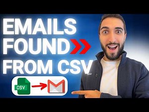 How to Find Emails From a CSV File