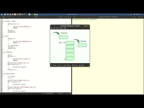 Data Structures Lab | VTU DS Lab 3 | Stack Operations | Check Palindrome | Menu Driven Program