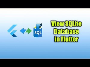 View SQLite Database in Flutter App