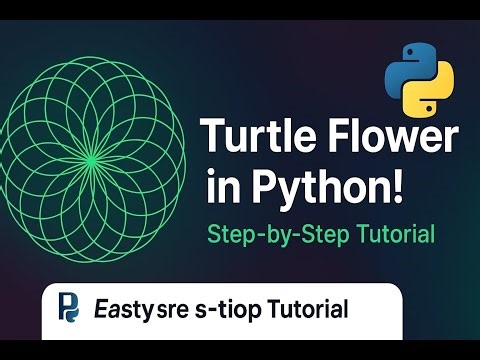 How to Create a Turtle Flower Using Python 🌸🐢
