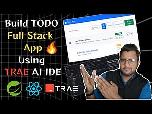 🔥 Build a Full Stack TODO App (Spring Boot + React) Using TRAE AI IDE || Projects for Beginners