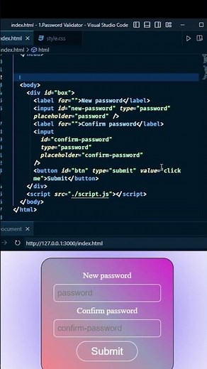 How to make password validation
