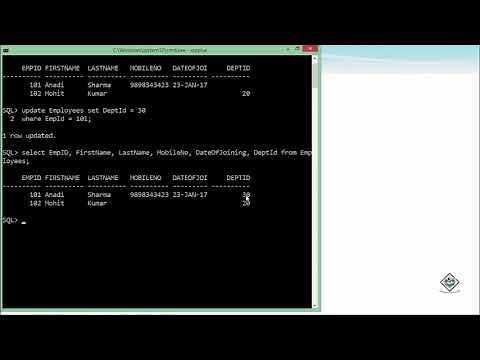 Oracle - SQL - Update Statement