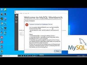 How to fix cannot connect to mysql server for newly install MySQL Workbench