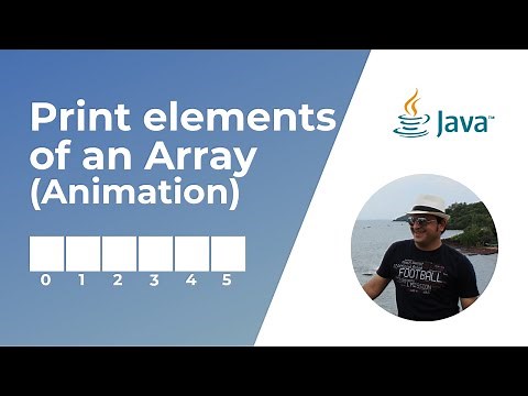 How to print elements of an Array in Java? | Animation