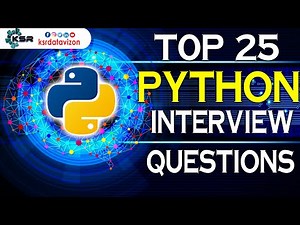 Top 25 Python Questions| Most Asked Python Interview Questions|KSR Datavizon| Best Python Training