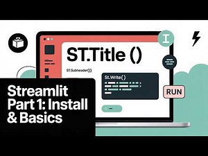 Streamlit Part 1: Install and Basics