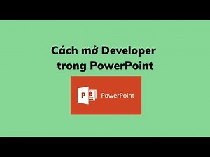 How to open Developer in PowerPoint