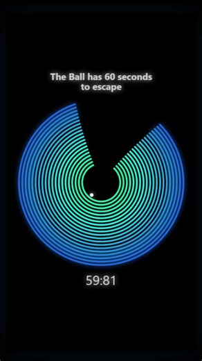 Satisfying ASMR Bouncing Ball Escape Simulation