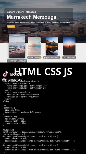 Cómo crear un carrusel web desde cero