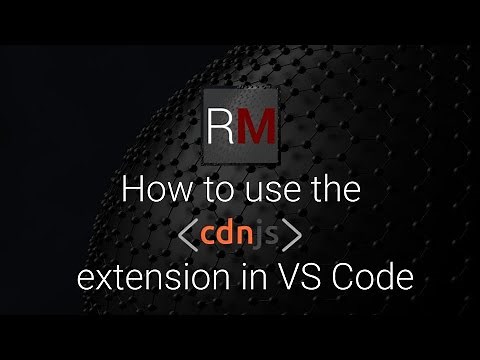 VS Code - How to use the CDNJS Extension