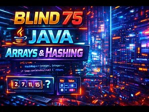 Learning Java For Beginners Live - Blind 75 (arrays and hashing)