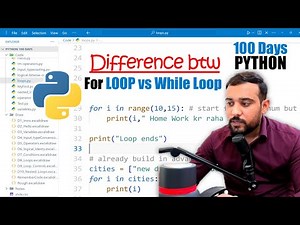 For Loop vs While Loop in Python | Python 100 Days Series 🔥
