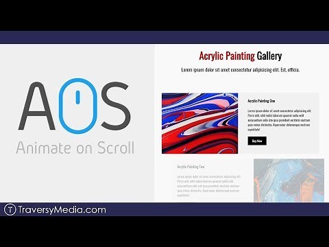 Animate On Scroll Webpage | AOS Library