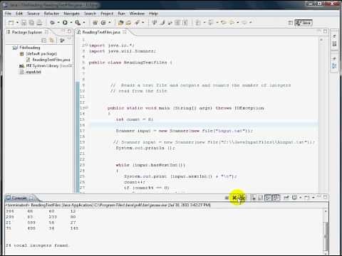 Reading Text Files Using Eclipse