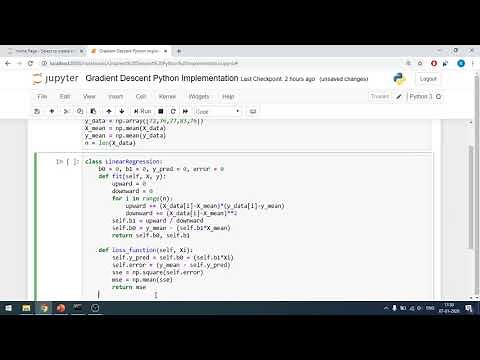 Gradient Descent Python Implementation from Scratch | Getting Started with Machine Learning