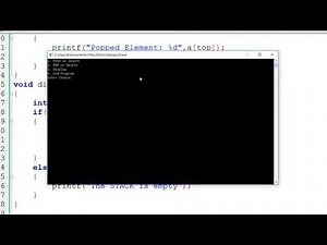 Program Stack Using Array in Data Structure (Hindi)