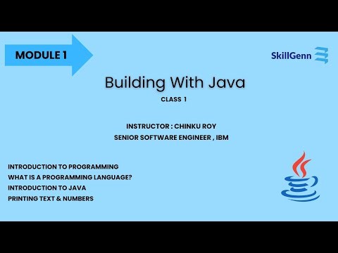 Java Class 1 | Introduction to Programming | Full Beginner Lesson | Skillgenn