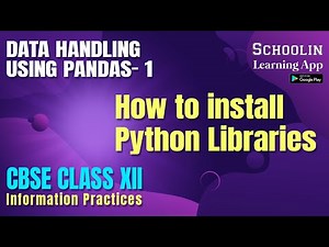 How to install Python Libraries Class 12 IP | Python Library/Module in Hindi | INFORMATION PRACTICES