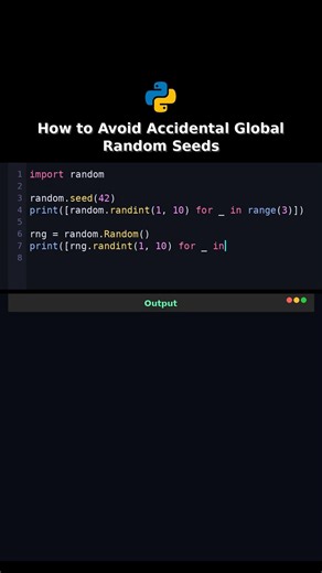 How to Avoid Accidental Global Random Seeds #testing