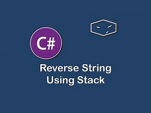 reverse string using stack in c#