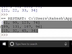 Matrix Multiplication Program in Python Programming Language using Initialization