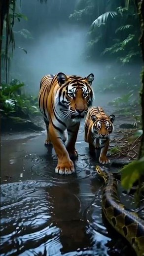 Real Tiger vs Python Fight ❗❗ Insane Wildlife Showdown 2025 #tiger #snakefight