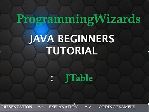 Make a table using JTable in Java Eclipse