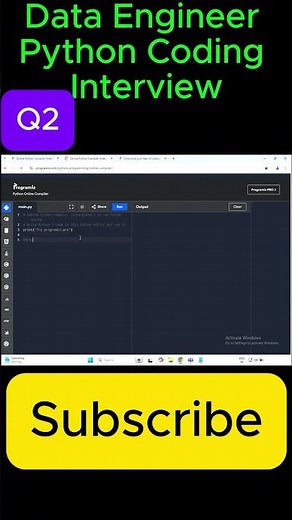 Python Interview Questions Answers Data Engineer Live Q2 Experience