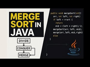 Merge Sort in Java | Step-by-Step Explanation with Code & Visualization