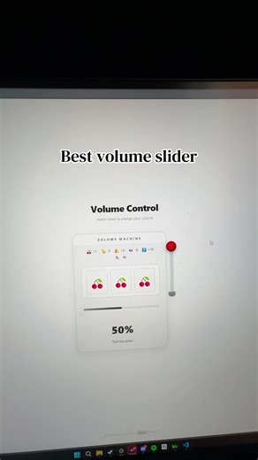Innovative Volume Slider Design
