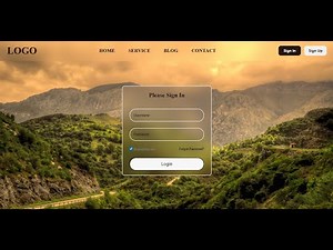 Best HTML & CSS Project for Beginners – Landing + Login Form!