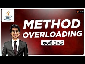 Method Overloading in Java Telugu