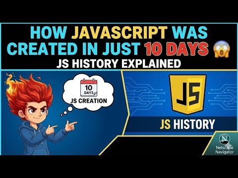 How JavaScript Was Created in Just 10 Days 😱 | JS History Explained