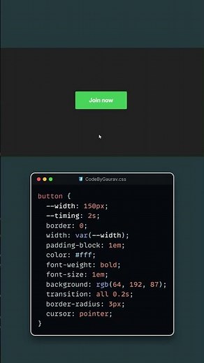 🔥 Stylish ‘Join Now’ Button Hover Effect | HTML & CSS Animation #webdevelopment