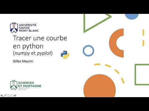 Tracer une courbe sous python avec numpy et matplotlib.pyplot (Exemple)