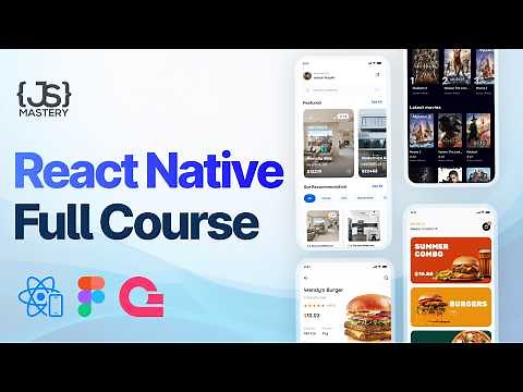 Build and Deploy 3 Full-Stack React Native Apps That'll Get You Hired | Full 10-Hour Course