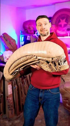 Making A Cardboard Xenomorph Head! #aliens #epiccardboardprops