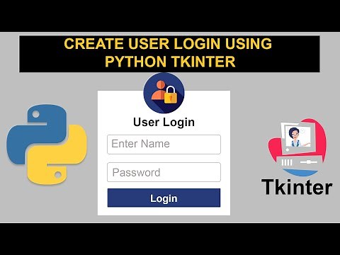 How to create gui login form using python | python tkinter