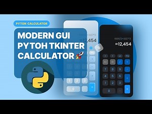 Create a Stylish Calculator with Python Tkinter | Modern UI Design