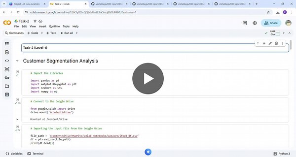 Customer Segmentation with K-Means Clustering using Python | Vishal Bagul posted on the topic | LinkedIn