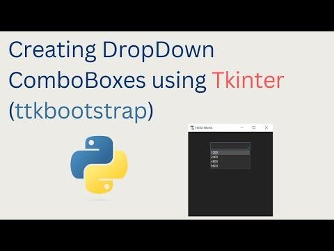 Step-by-Step Guide to Drop-Down Combo Boxes Using Tkinter and Ttkbootstrap in Python