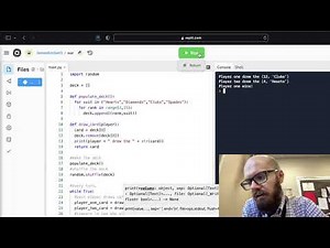 Python - War (card game)